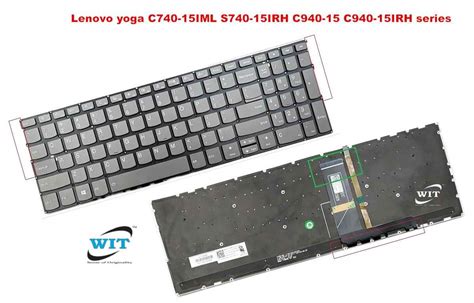 Laptop internal Keyboard/Keypad for Lenovo Ideapad Yoga C740-15IML ...