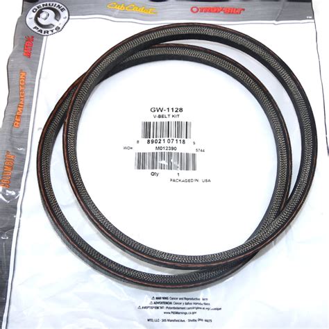 Free Shipping! 2PK OEM MTD GW-1128 Troy Bilt Horse Tiller Belt ...