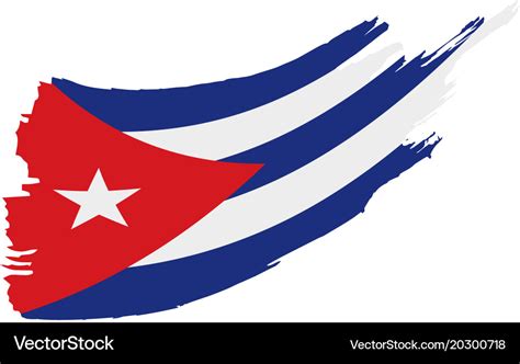 Cuba flag Royalty Free Vector Image - VectorStock