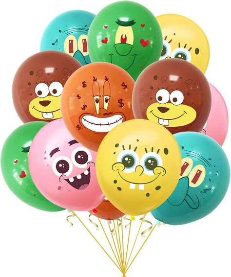 Buy 24pcs 12" Spongebob Party Balloons, Spongebob Theme Birthday Party ...