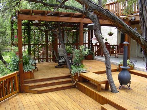 Austin multi-level deck with pergola | Outdoor Living | Pinterest