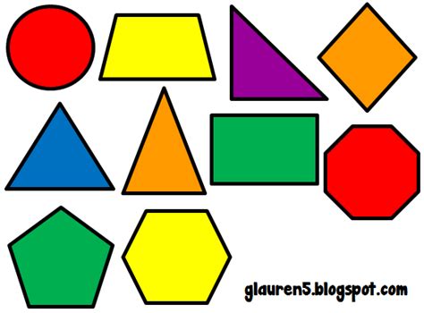 Ginger Snaps Clip Art: Primary Geometric Shapes Set | Geometric shapes ...