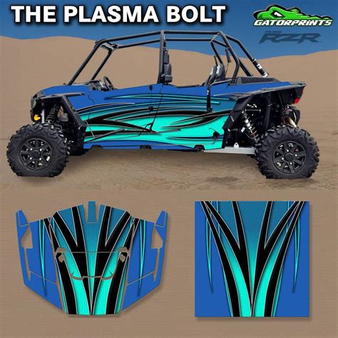 Polaris RZR XP Graphics Decals Wraps - "The Plasma Bolt"