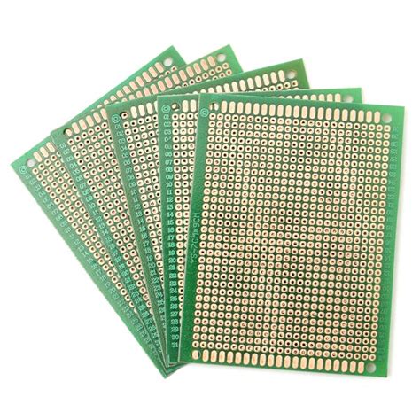 5Pcs PCB DIY Soldering Copper Prototype Printed Circuit Board 70mm x ...