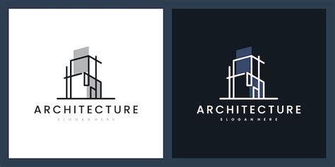 Premium Vector | Set logo architecture with line concept logo design ...