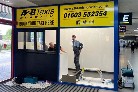 Our new office at Norwich airport nears completion - A2B Taxis Norwich