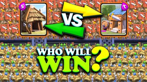 Goblin Hut Vs Barbarian Hut | Clash Royale Super Challenge #42 - YouTube