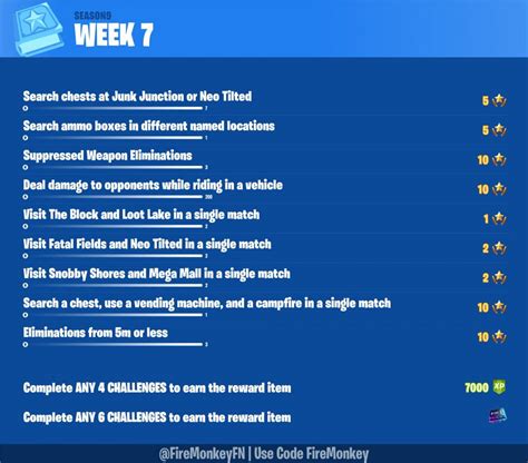 Fortnite Season 9, Week 7 Leaked Challenges - Fortnite Insider