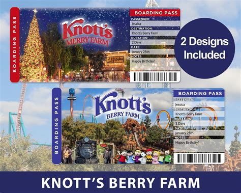 Knott's Berry Farm Surprise Trip Reveal Tickets | Etsy in 2020 ...