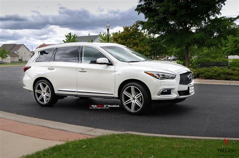 Imposing White Infiniti QX60 on 6 Spoke Split Wheels — CARiD.com Gallery