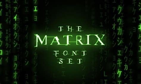 Matrix Font Set | Polar Vectors