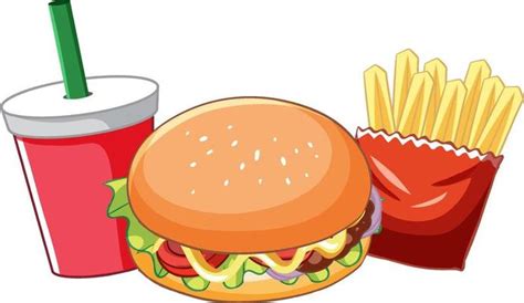 Hamburger And Fries Vector Art, Icons, and Graphics for Free Download