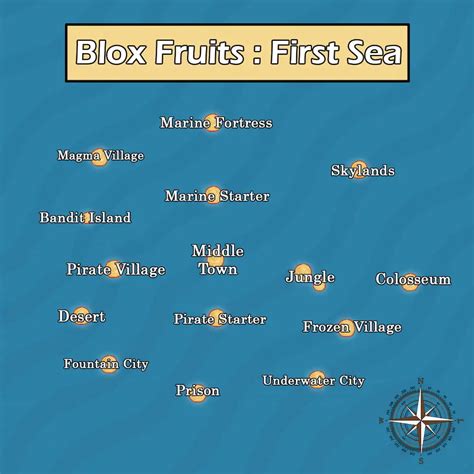 Blox Fruits Map - All Islands, Locations, & Level Requirements - Pro ...