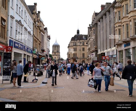 Shoppers Oxford city centre, UK Stock Photo - Alamy