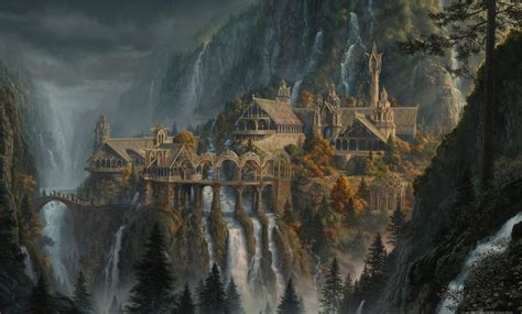 Rivendell | Lotr art, Lord of the rings wallpaper, Fantasy art