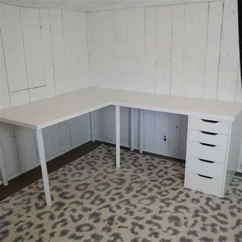 White "L" Shaped Desk - GC5 Auctions