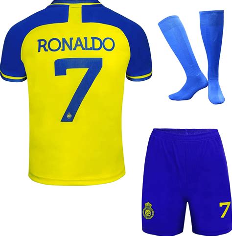 Ronaldo Al-Nassr FC 22/23 Home Kids Kit - SoccerArmor