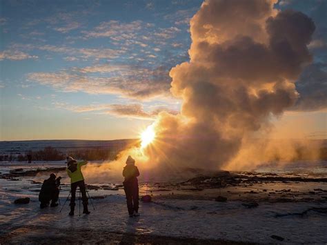 Iceland Geysir Eruption Photograph by Dan Leffel - Fine Art America