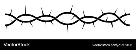 Crown thorns christian symbol Royalty Free Vector Image