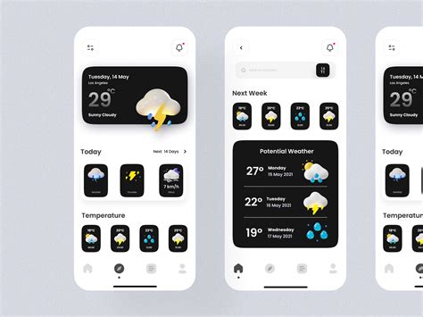 Figma Mockup Weather App :: Behance