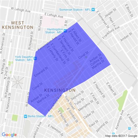 Map Of Kensington Philadelphia - Zip Code Map