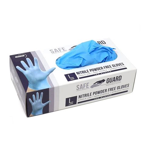 SafetyZone Nitrile Gloves Size LARGE (100 gloves per pack) - Slade Safety