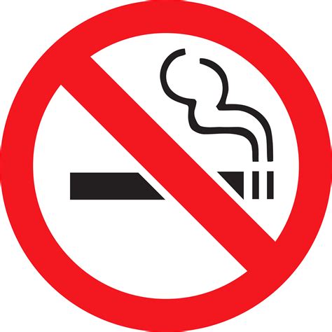 No Smoking Logo Vector Free Download : Smoking Clipart Sign Library ...