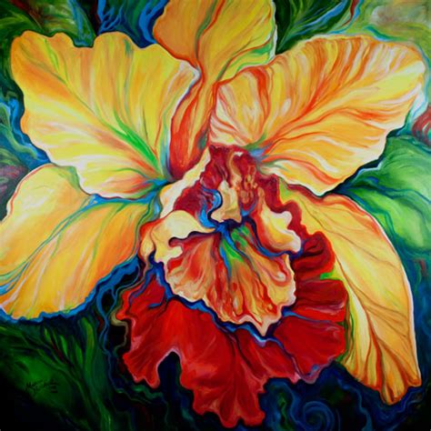 Daily Paintings ~ Fine Art Originals by Marcia Baldwin: TROPICAL ORCHID ...