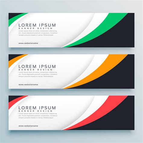 abstract web banner or header design template - Download Free Vector ...