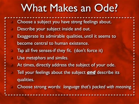 Ode - Language ARTS