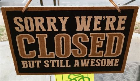 Funny Closed Sign