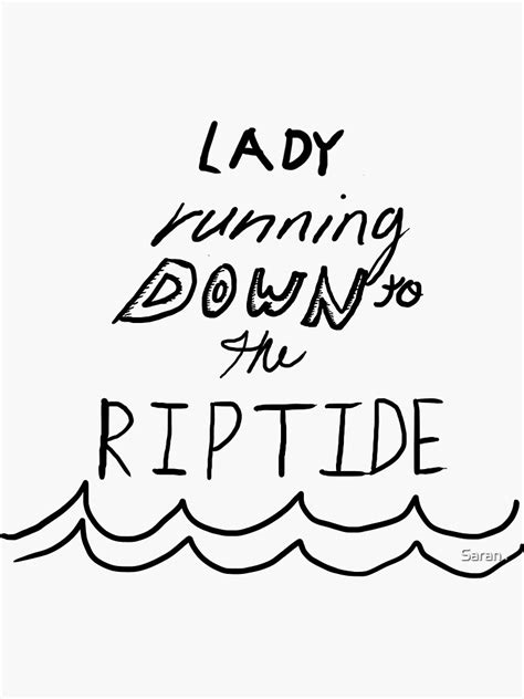 "Riptide" Sticker for Sale by Saran . | Redbubble