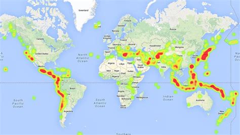 World Map Earthquake Zones | Images and Photos finder