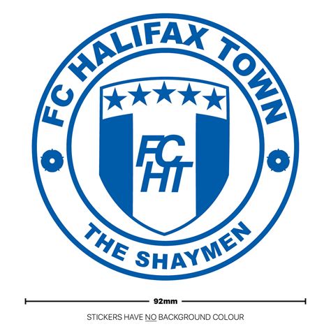 FC Halifax Town Football Self-Adhesive Decal Car Window Laptop Sticker ...