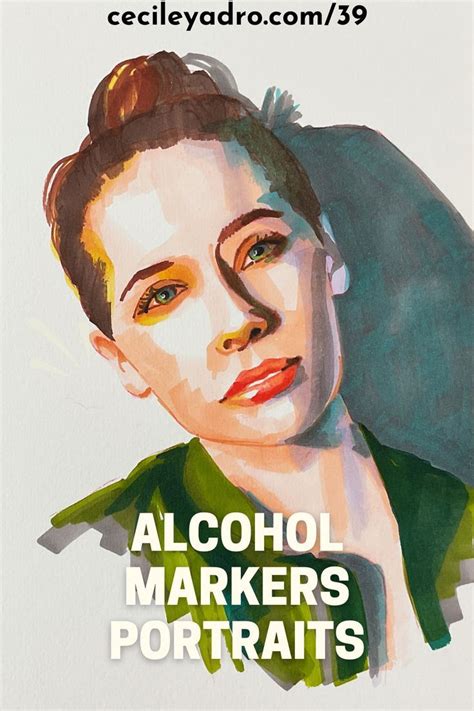 Alcohol markers portrait | Alcohol markers, Person drawing, Portrait ...