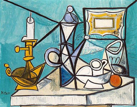 Still life with lamp, 1944 - Pablo Picasso - WikiArt.org