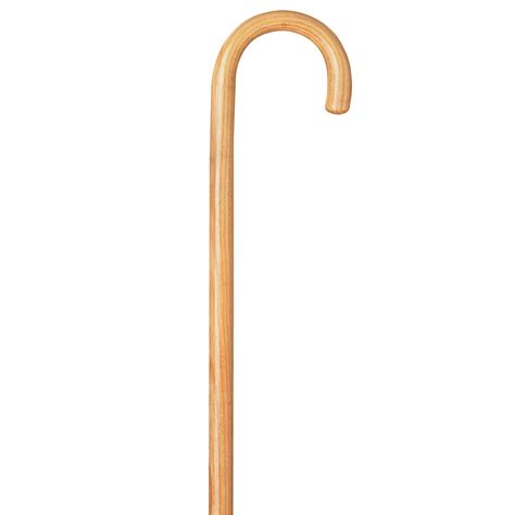 Carex Wooden Walking Cane - Round Handle Wood Cane With Natural Ash Finish and Rubber Tip ...