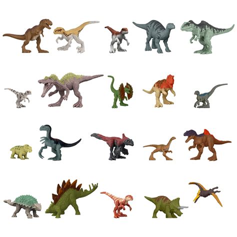 Jurassic World Dominion Mini Dinosaur Figures 20 Small Toys With ...