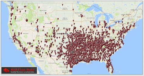 Sonic Drive-in Location Map - Red Lion Data