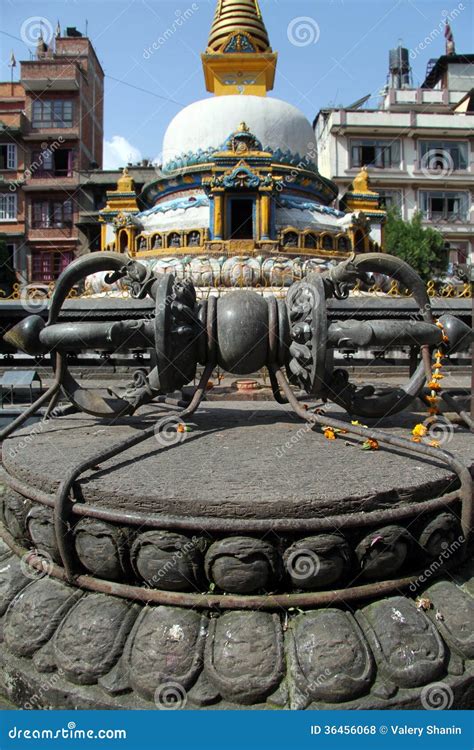 Vajra At Golden Temple Or Kwal Bahal Temple In Nepali Unique Buddhist ...