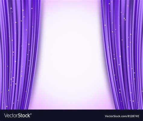 Violet theater curtains Royalty Free Vector Image