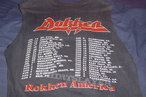 Dokken under lock and key tour shirt 1985 | TShirtSlayer TShirt and ...