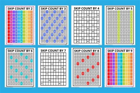 Free Printable Skip Counting Charts (Skip Counting From, 47% OFF