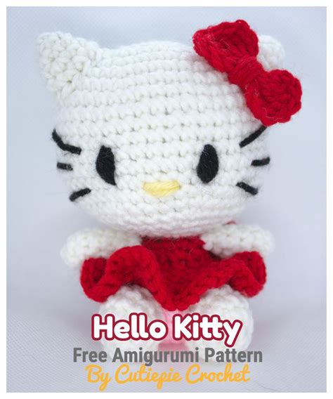 Free Hello Kitty Amigurumi Pattern | Hello kitty keychain, Hello kitty ...