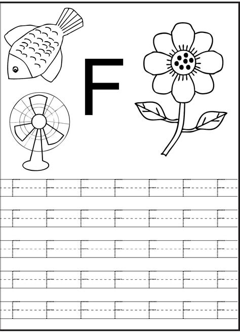 Letter F Worksheets For Preschool Pdf | Lifeintish