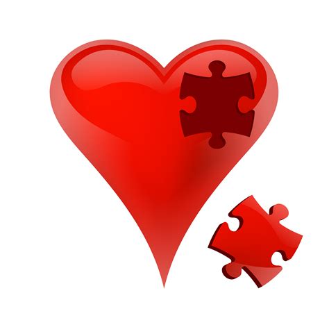 Puzzle Piece Heart Svg