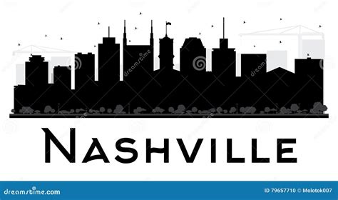 Nashville Skyline Silhouette Stock Illustrations – 186 Nashville ...