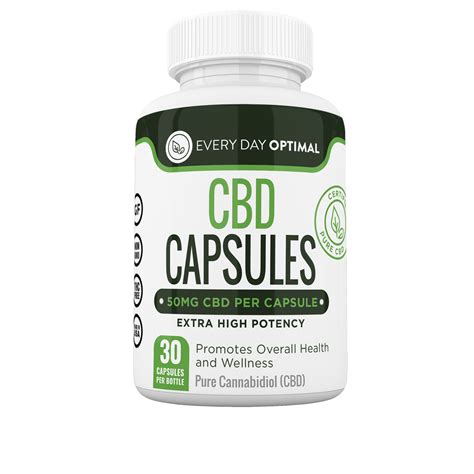 50mg CBD Capsules | Pure Cannabidiol Oil | Zero THC | Leafly