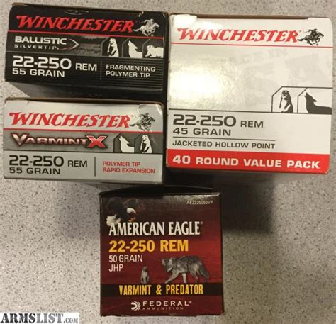 ARMSLIST - For Sale: 22-250 Ammo for Sale