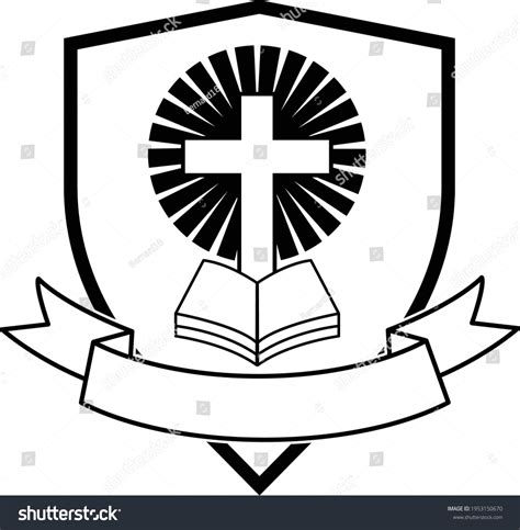 Christian School Logo Template Church Logo Stock Vector (Royalty Free ...